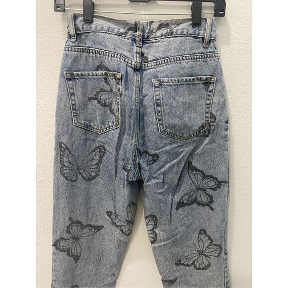 Pacsun Buttlerfly High Rise Straight Jeans Size 25 - Picture 8 of 13